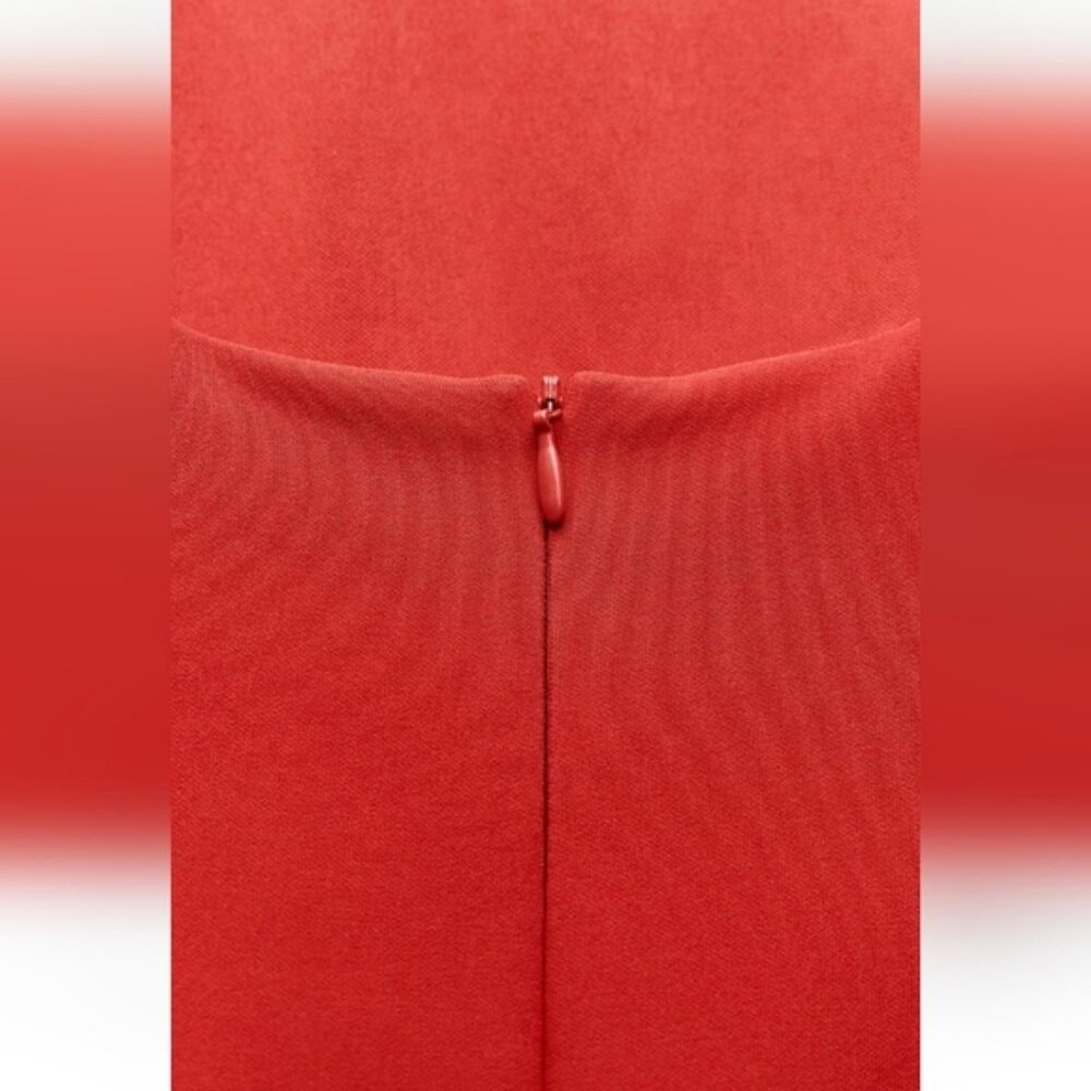 ZARA COMBINATION PUFF HEM JUMPSUIT DRESS - Picture 8 of 9